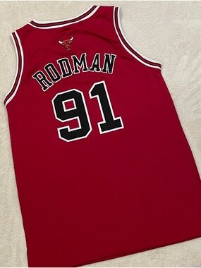Vintage Nike Authentic Dennis Rodman Chicago Bulls #91 NBA Jersey Men’s 54 XXL